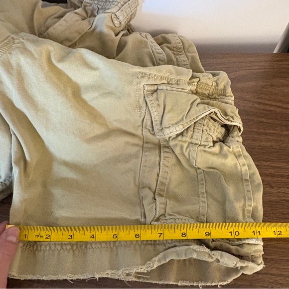❤️ American Eagle Men's Cargo Shorts Size 36 Tan Khaki Utility Gorpcore - Picture 10 of 10